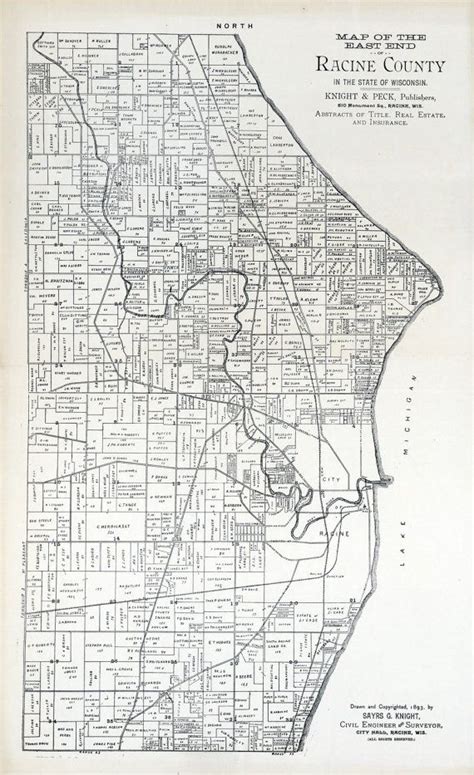 1893 Map of Racine County Wisconsin East Side of County | Etsy | Racine, Wisconsin, Racine wisconsin