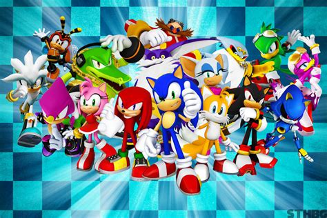 Sonic The Hedgehog And Friends Wallpaper by SonicTheHedgehogBG on DeviantArt