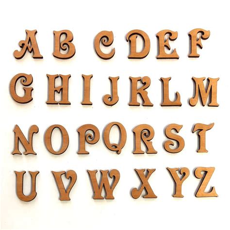 Peel & Stick Wooden Craft Letters - Sunburst Reflections