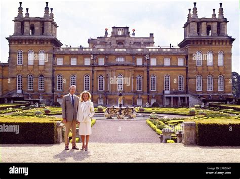 The Duke and Duchess of Marlborough photographed on the grounds of ...