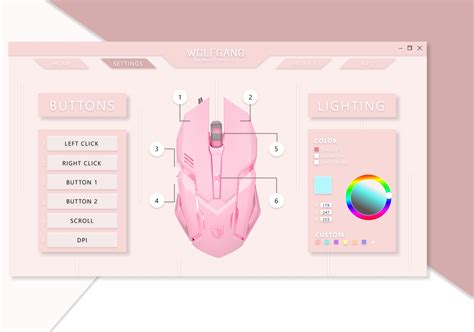 Settings for a gaming mouse by Sabrina Kayani on Dribbble