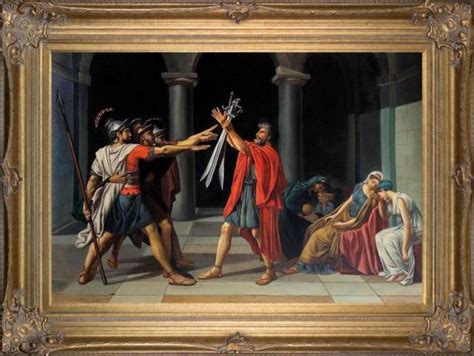 Jacques-Louis David, Oath of the Horatii, 1784-1785 - Hand Painted Oil ...