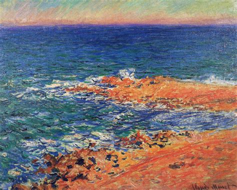 The Big Blue Sea in Antibes, 1888 - Claude Monet - WikiArt.org