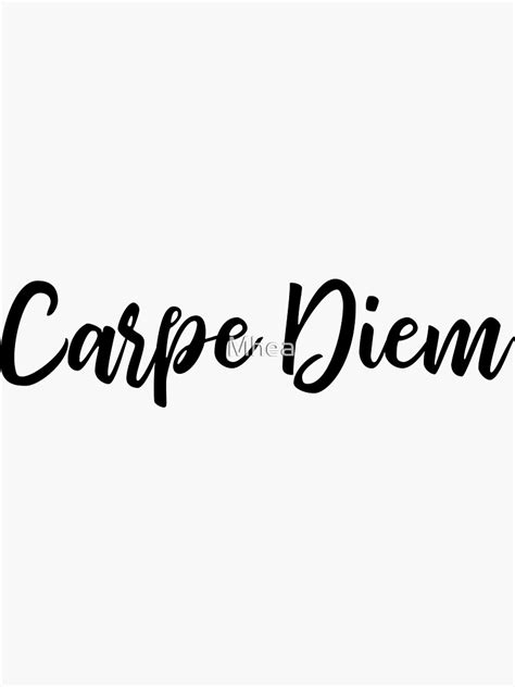 "Carpe diem" Sticker by Mhea | Redbubble