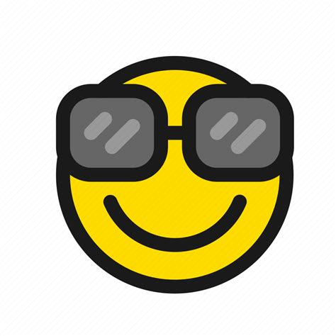 Smile, glasses, proud, emoji, smiley, cool, pride icon - Download on ...