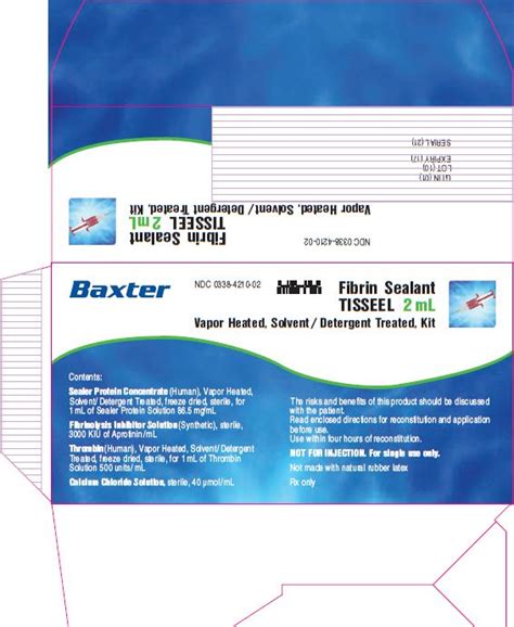 Tisseel Fibrin Sealant: Package Insert - Drugs.com