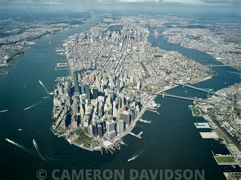 AerialStock | Aerial of Manhattan Island from a high altitude