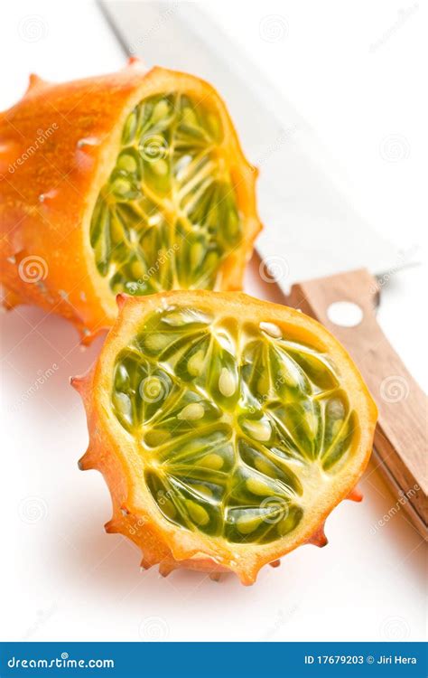 Kiwano fruit stock image. Image of isolated, kawani, ripe - 17679203