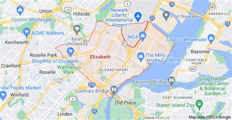 Map of Elizabeth City | Political, Geography And Road Map | WhatsAnswer