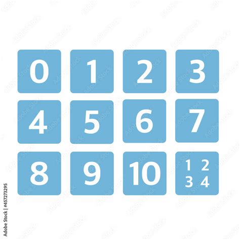 Numbers emoji vector set Stock Vector | Adobe Stock