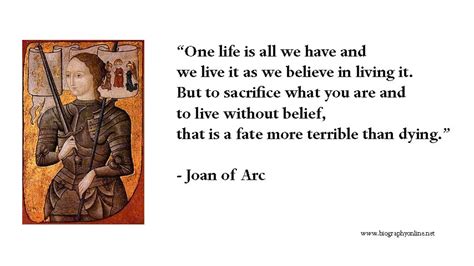 Joan of Arc Quotes. QuotesGram