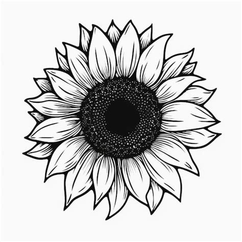 Black and White Sunflower Tattoo: Symbolism, Ideas, and Meaning - OATUU