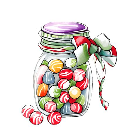 Candy Jar Clipart · Creative Fabrica