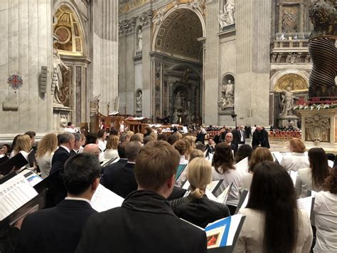 Liturgical Choir Alumni Sing at Vatican Mass With Pope Francis ...