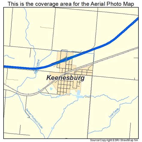 Aerial Photography Map of Keenesburg, CO Colorado