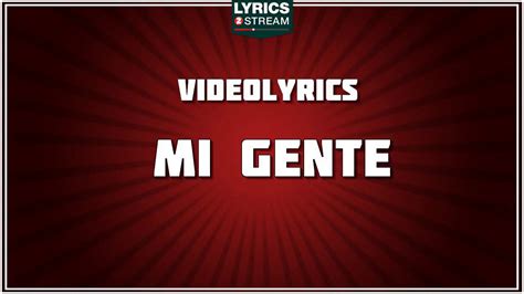 Mi Gente lyrics - J Balvin and Willy William (tribute) - Lyrics2Stream - YouTube