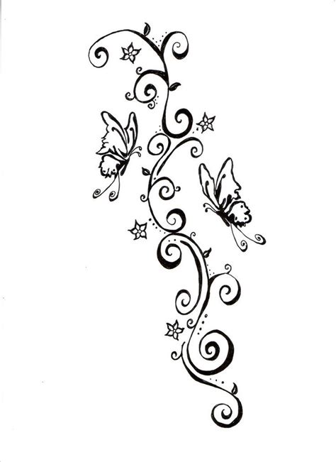 Butterflies and swirls tattoo design by lynettecooper on DeviantArt in 2023 | Swirl tattoo ...