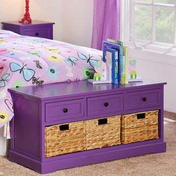 Purple 6-Drawer Kids Storage Bench in 2020 | Purple home, Kids storage ...