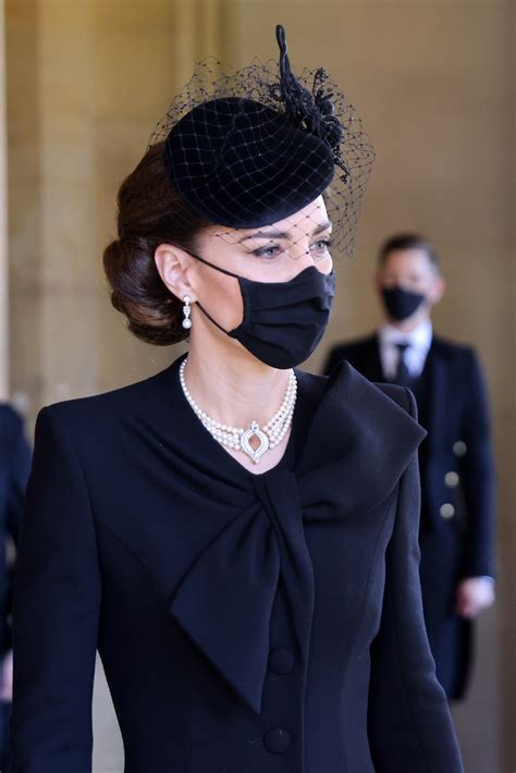 Kate Middleton Wore Queen Elizabeth's Pearl Necklace to Prince Philip's ...