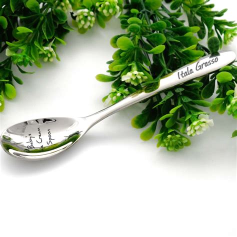 Custom Spoon Baby Spoon With Message, Name Spoon as First Birthday Gift ...