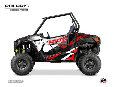 Polaris RZR S 1000 UTV Stun Graphic Kit White - Kutvek Kit Graphik