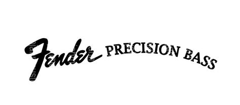 Fender Precision Bass Custom Logo vinyl Sticker - HMCustom Online Shop