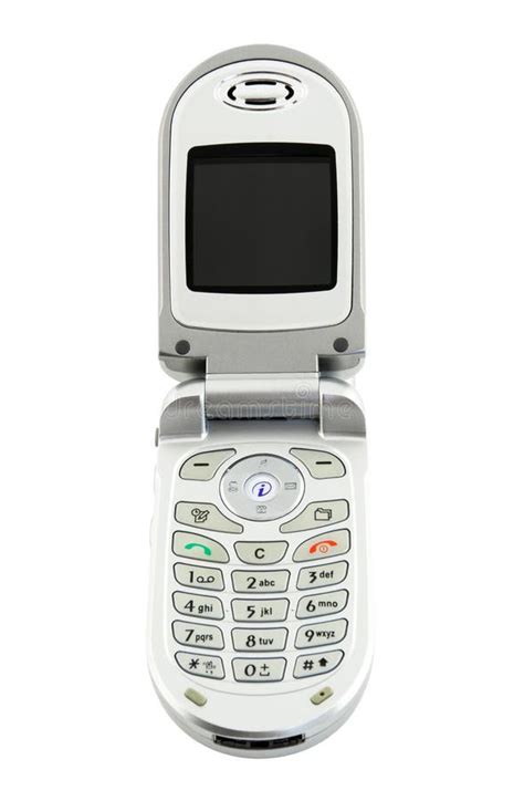 Clamshell Cell Phone, Isolated Stock Photo - Image of flip, business: 3413472