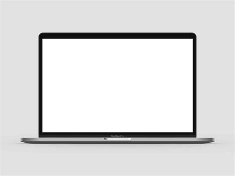 MacBook Pro Frontal View Mockup – The Mockup Club