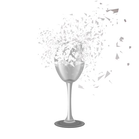 Broken Wine Glass Png - Broken wine glass set sketch engraving vector ...