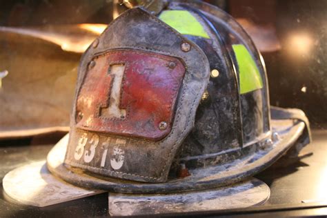 firefighter helmet | Recovered from the debris of ground zer… | Flickr