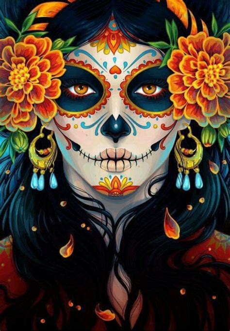 Pin by Graciela Quiroz on Day of the Dead.. | Sugar skull makeup, Day ...