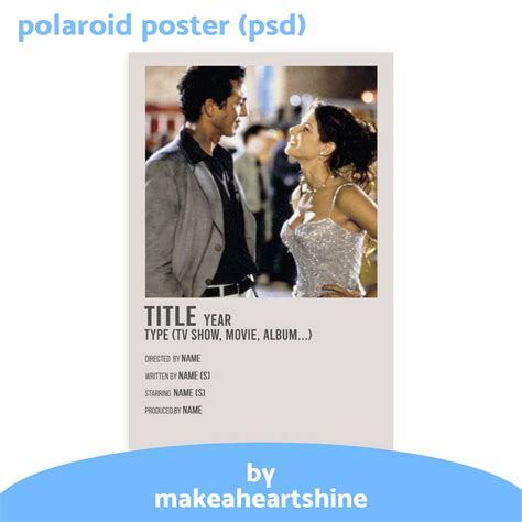 Polaroid Poster Template (psd) by makeaheartshine on DeviantArt | Poster template, Film poster ...