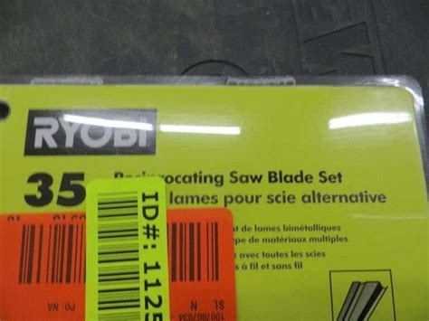 Ryobi Reciprocating Saw Blade Set - Lambrecht Auction, Inc.