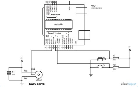 Image Full View | Arduino, Circuit diagram, Circuit