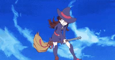 Anime Witch With Broom