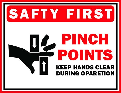 Pinch Point Safety Sign Template | FREE Download