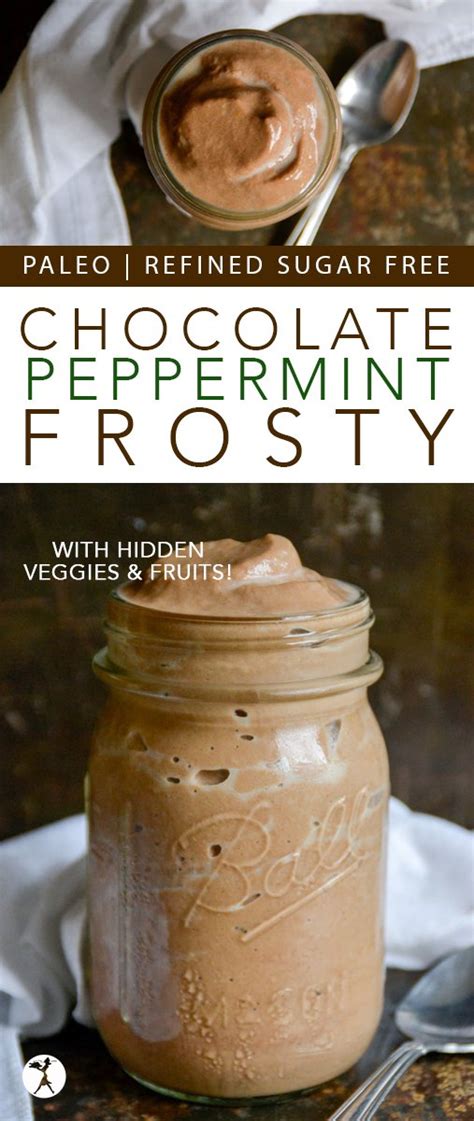 Chocolate Peppermint Frosty with Hidden Greens : paleo, GAPS