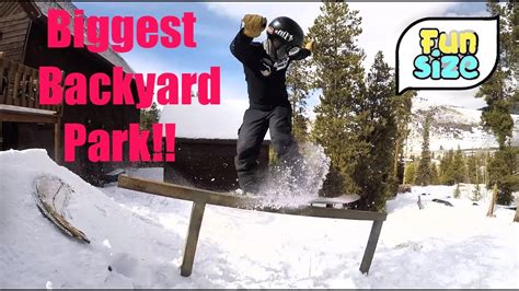 The Best Backyard Snowboard Park In The World! - Snowboard Colorado ...