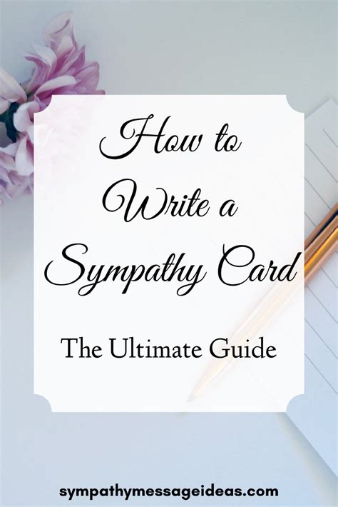 How to Write a Sympathy Card | Writing a sympathy card, Sympathy card messages, Sympathy cards