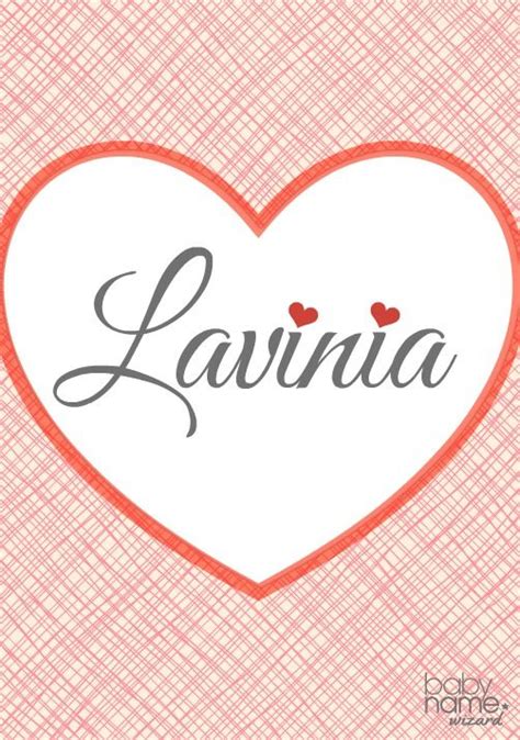 Lavinia Name Meaning & Origin | Baby girl names, Names with meaning, Baby names