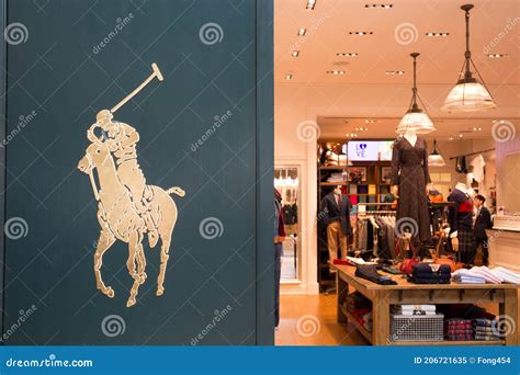 Singapore - October 26, 2019: Photograph of the Polo Ralph Lauren Logo ...