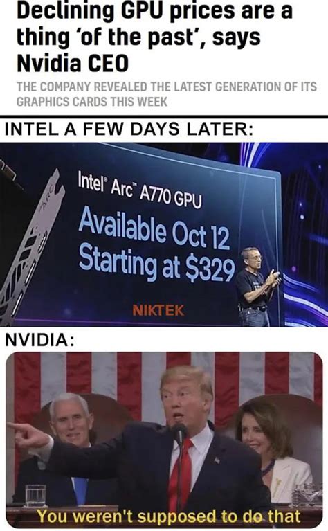 Intel Vs Nvidia Gpu Price : r/LinusTechTips