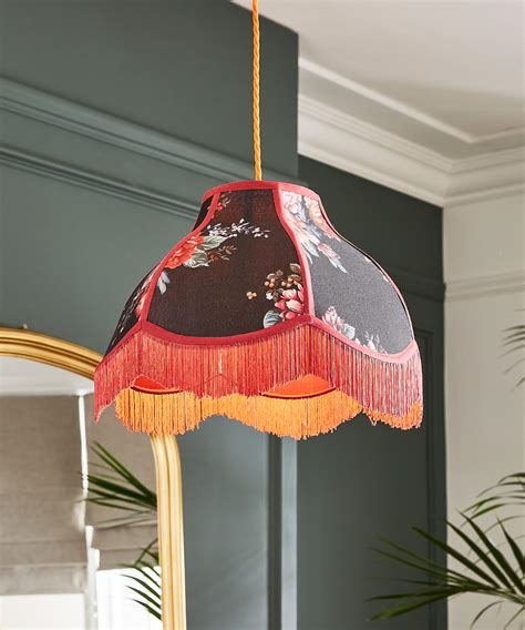 Fabulously Fringed Floral Lampshade | Lighting | Joe Browns