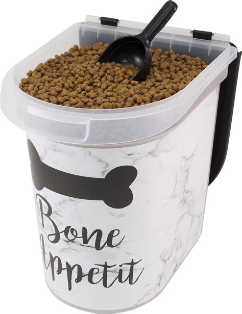 PAW PRINTS Marble Pet Food Storage Container, 26-lb - Chewy.com