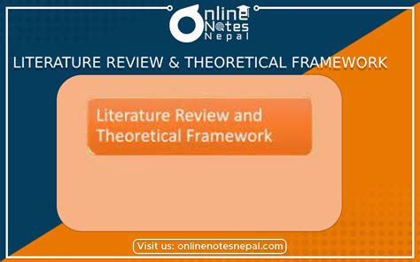 Literature Review & Theoretical Framework | Online Notes Nepal