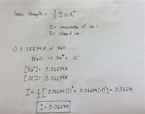 [Solved] Question #3 What is the ionic strength of the following solutions? | Course Hero