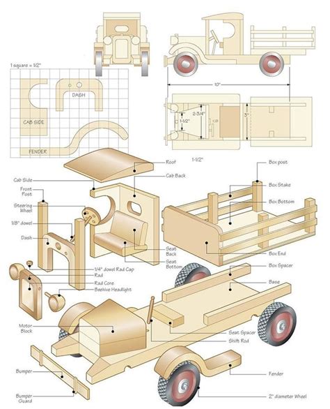 Wooden toy truck plans. See more. Link here and in bio, click woodworking picture!waldoworld ...