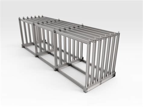 Vertical Storage Rack, Steel Plate - Bend-tech Group