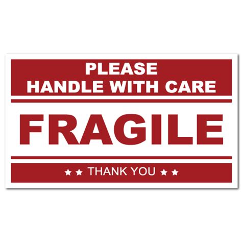 Fragile stickers, warning stickers, caution labels and more