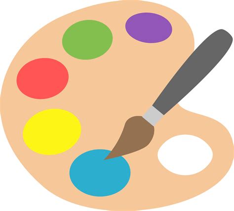 Painting Clipart Paint Palette - Art Emoji Png Transparent Png - Full Size Clipart (#1416768 ...